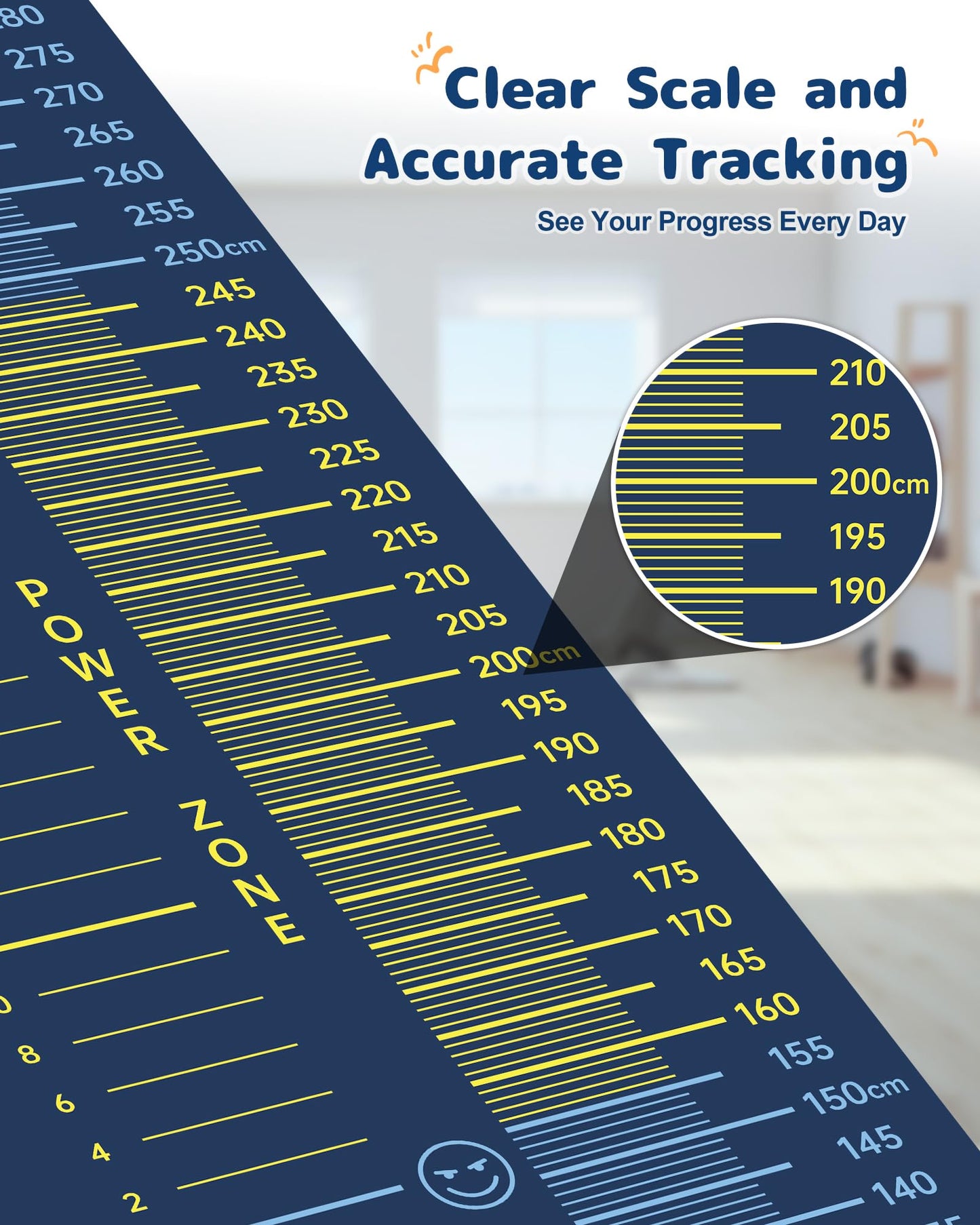 Newzela Standing Long Jump Mat, Broad Jump Measurement for School and Home Exercise, Non-Slip Gym Mat for Workout Training