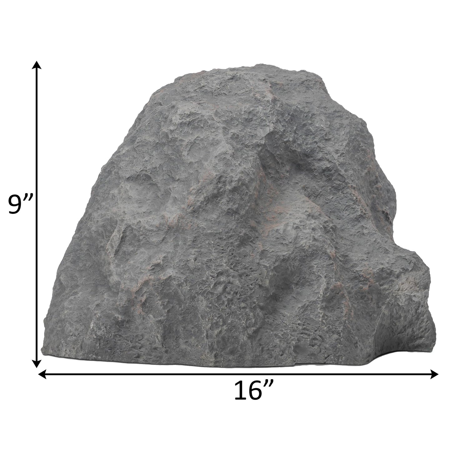 Gardenised Decorative Outdoor Weather-Resistant Artistic Artificial Faux Stone Rock, Garden Patio Granite Grey Fiberglass Stone, Charm Shaped