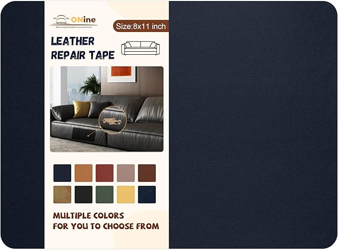 ONine Leather Repair Patch，Self-Adhesive Couch Patch，Multicolor Available