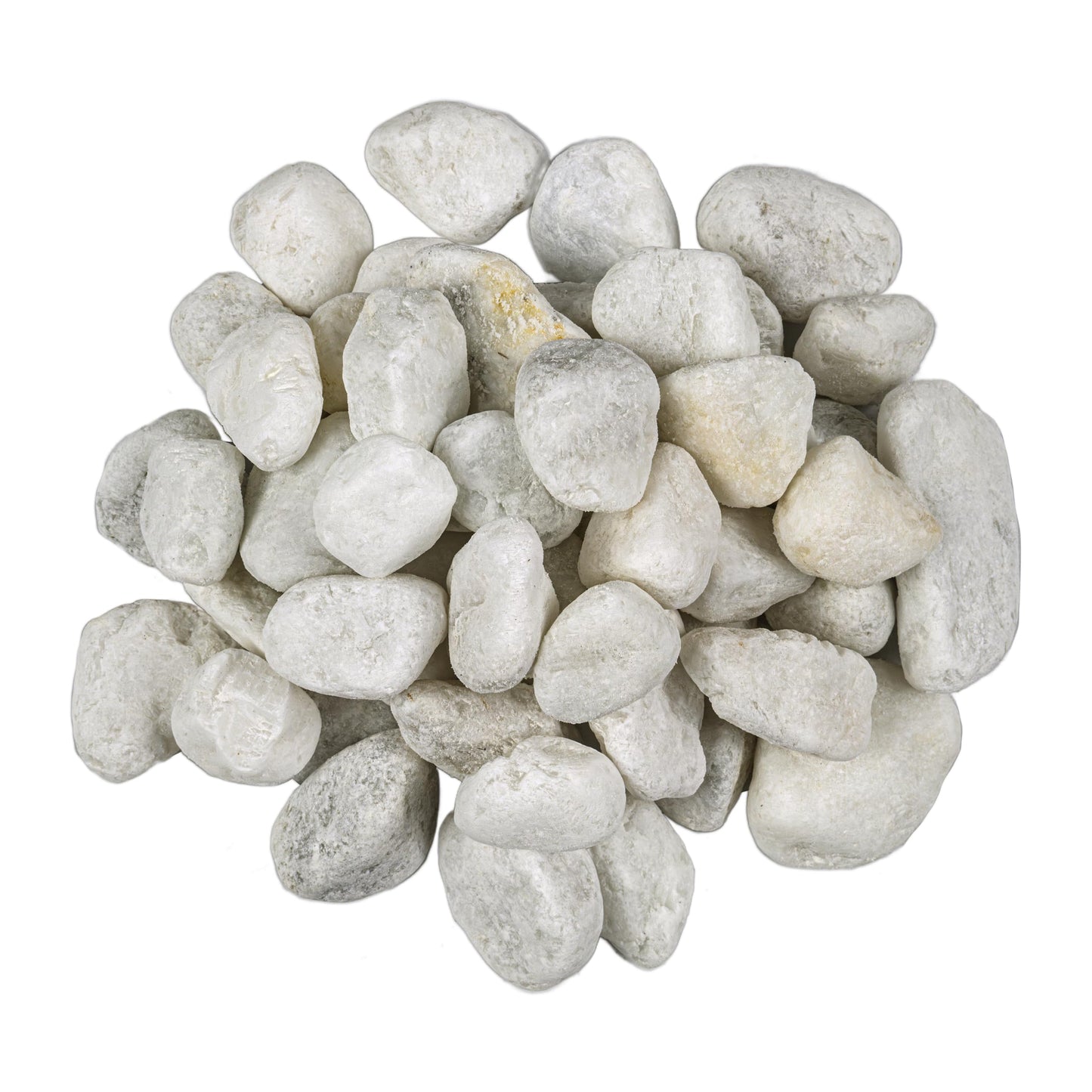 MSI Natural Decorative Tumbled White Pebbles, 1 Inch - 2 Inch, 40 lb. Bag