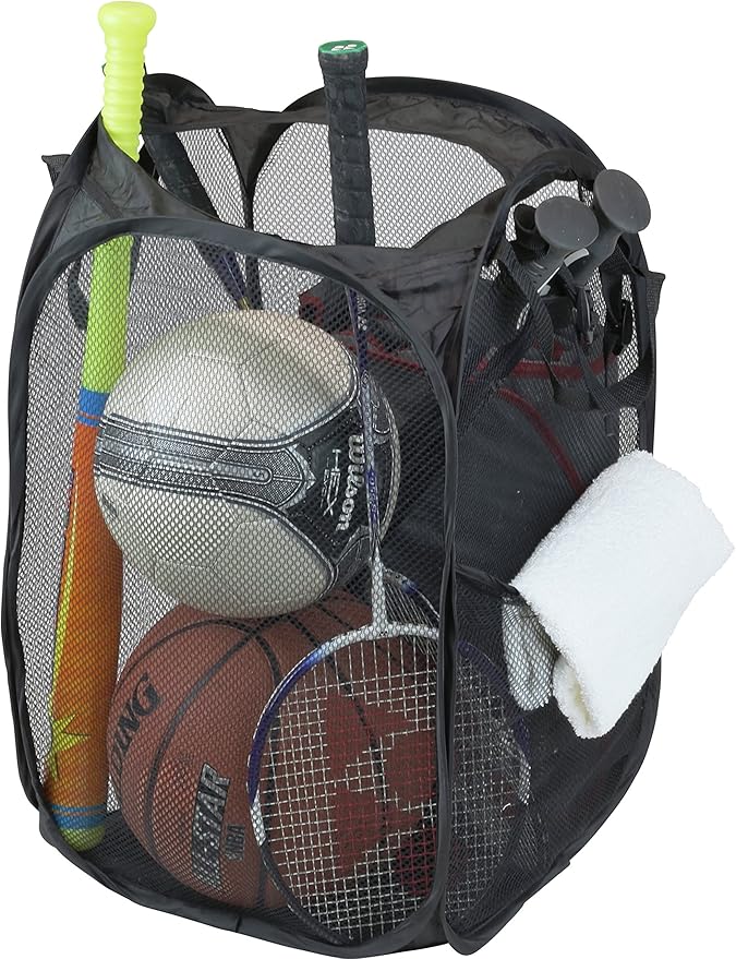 Simple Houseware Mesh Pop-Up Laundry Hamper Basket