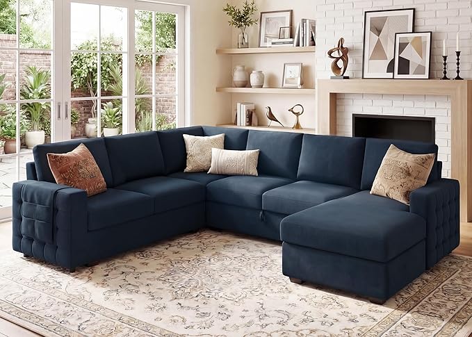 HONBAY Sectional Sleeper Sofa