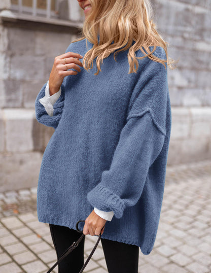 PRETTYGARDEN Oversized Sweaters for Women 2025 Chunky Turtleneck Sweater Fall Clothes Long Sleeve Tops Winter Clothing