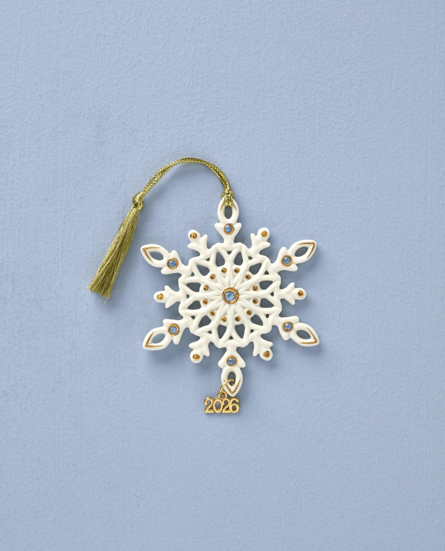 Lenox 898581 2026 Gemmed Snowflake Ornament
