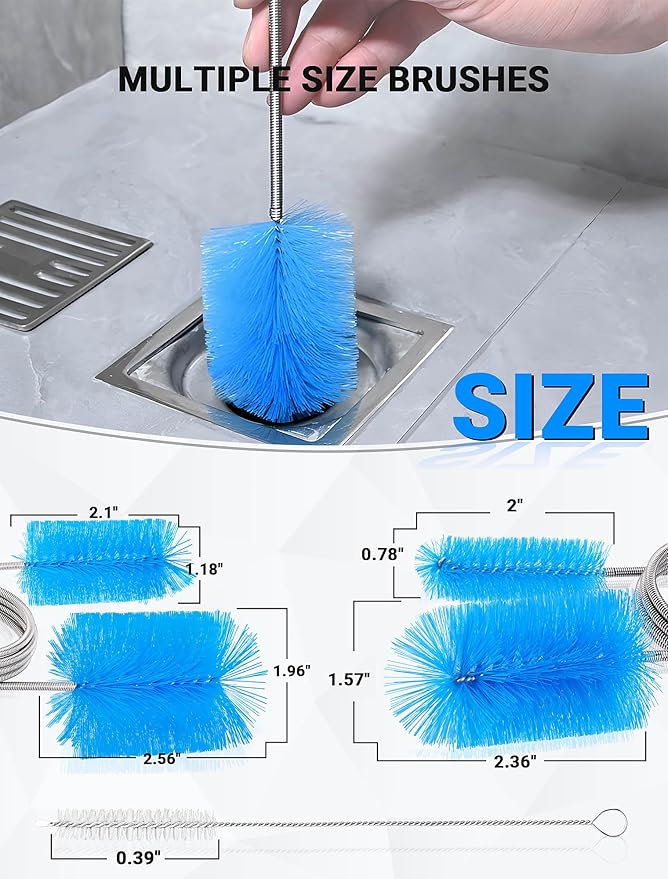 Flexible Long Drain Brush Tool