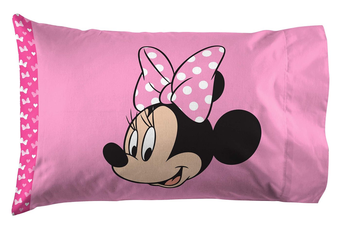 Jay Franco Disney Minnie Mouse Kids Full Size Sheet Set 4 Piece - Super Soft Microfiber, Deep Pocket Fitted, Flat & Pillowcases, Reversible, Fade Resistant, Machine Washable (Officially Licensed)