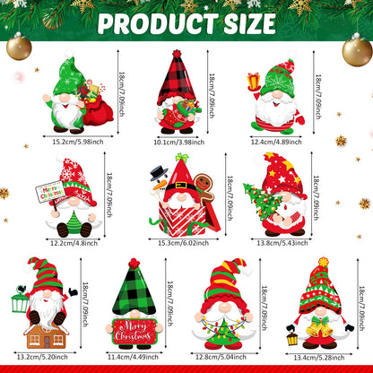 30 Pieces Christmas Hanging Swirls Decorations Gnomes Hanging Swirl, Xmas Holiday Birthday Party Decoration for Christmas Home Party Outdoor Indoor Decor Holiday Presents Baby Shower Supplies