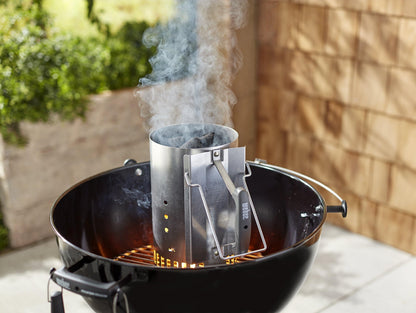 Weber Rapidfire Starter - Large (32cm Height), compact grill lighter with two handles, ideal for all charcoal grills from Ø 47cm, ignition aid for charcoal, briquettes - (7416)