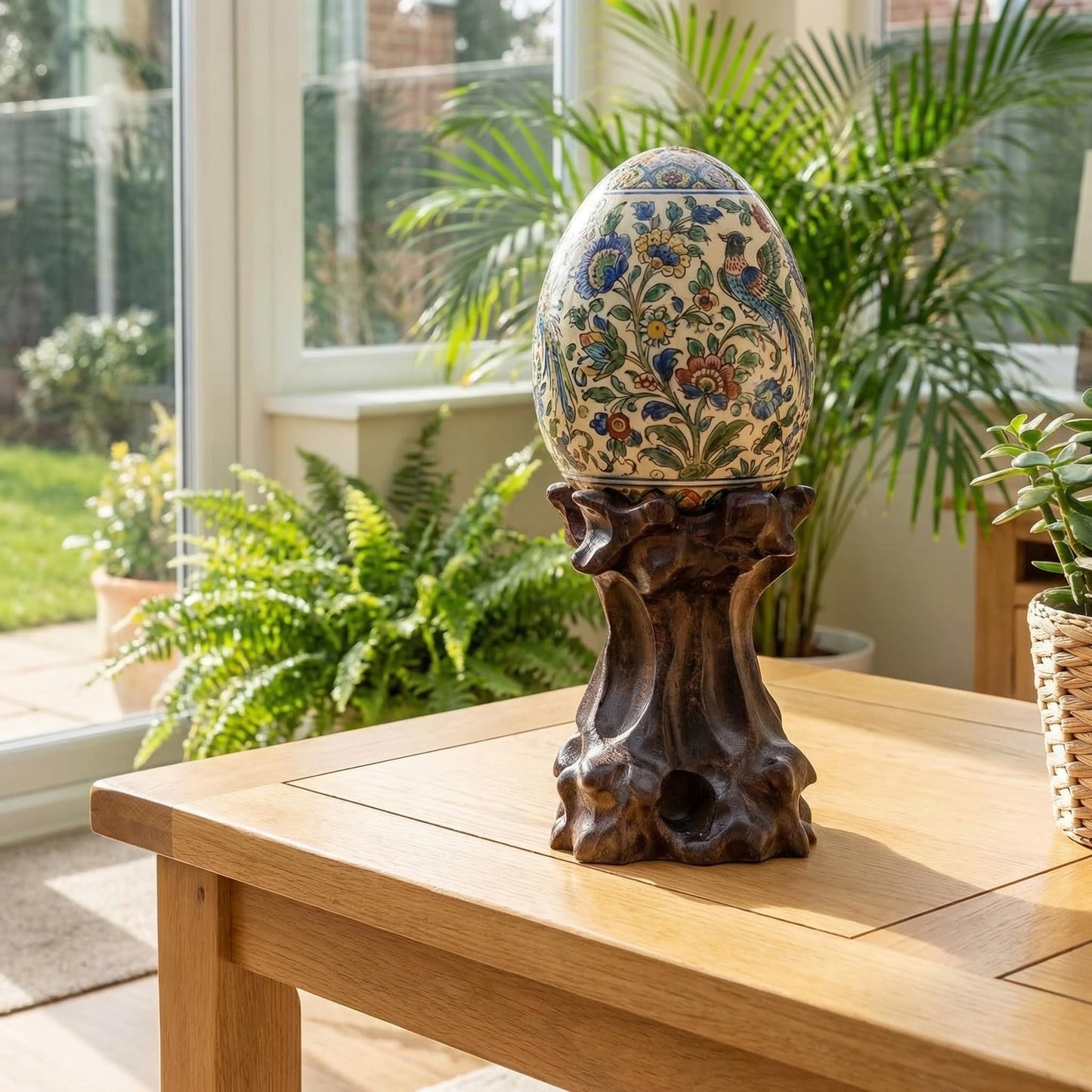 DOITOOL Wooden Sphere Stands for Display Crystal, Crystal Ball Holder Decorative Ball Display Stand Stone Rock Holder for Gemstone Sphere Globe Stone Home Decor