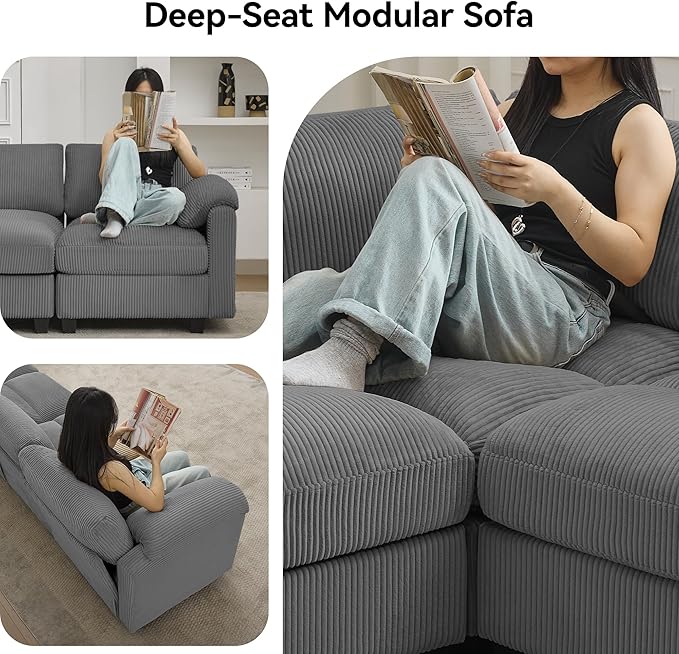 61'' Modular Loveseat Sofa