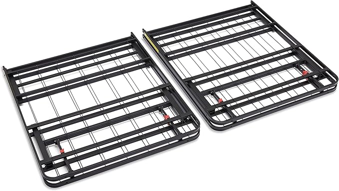 Amazon Basics Bed Frame with Ample Underbed Storage, Foldable Metal Platform