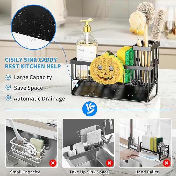 Cisily Kitchen Sink Caddy Organzier