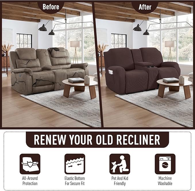 TAOCOCO Loveseat Recliner Cover