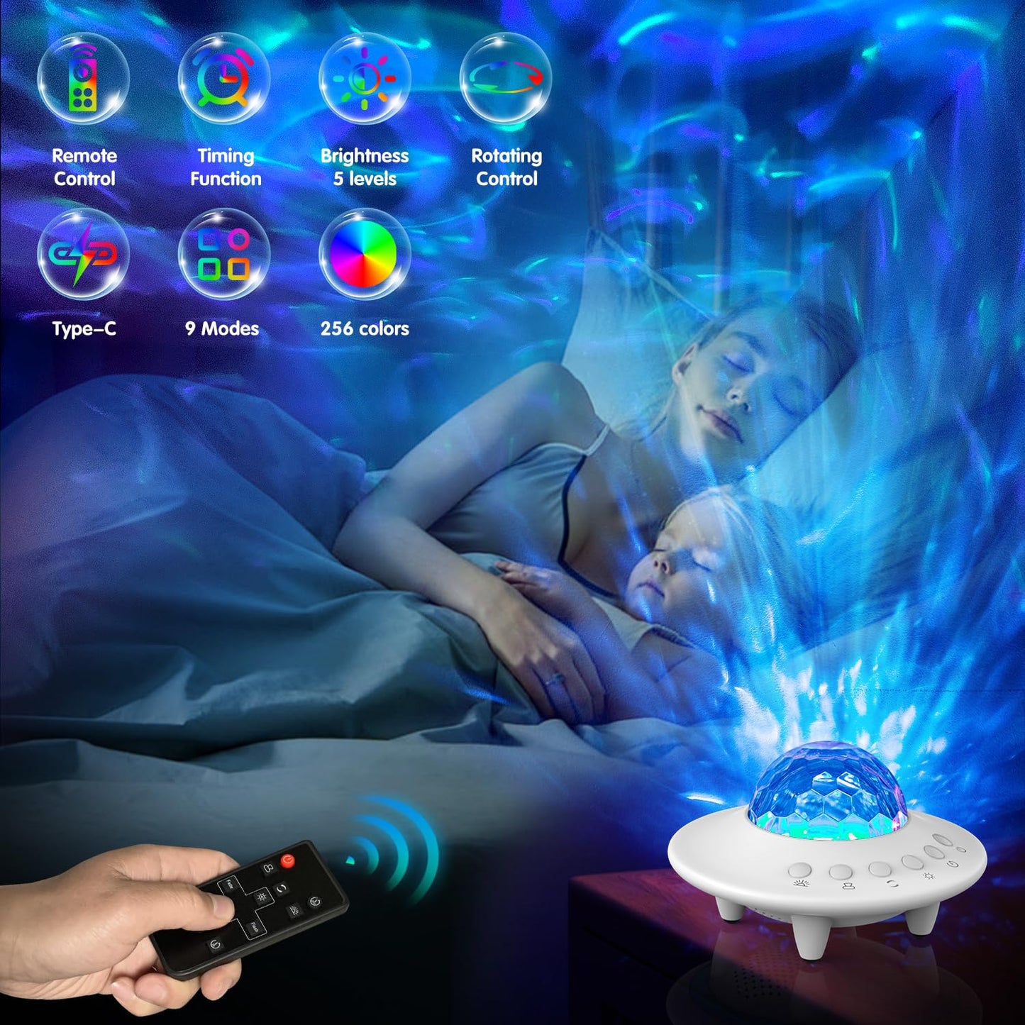 Space Star Projector,Galaxy Projector,Starry Nebula Ceiling LED Lamp with Timer,Remote and Adjustable Brightness,Night Light for Kids Adults,Home Decor,Gifts for Christmas,Birthdays,Valentine's Day