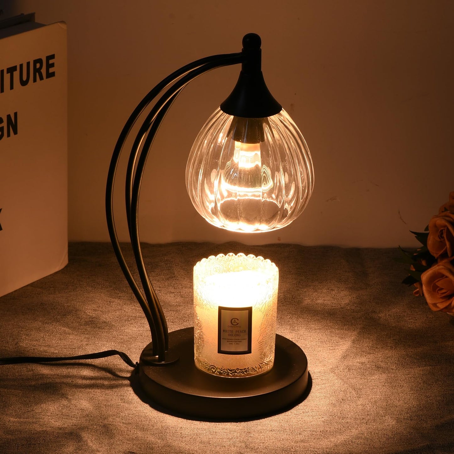 GOODBUY Candle Warmer Lamp with Timer Dimmer - Candle Lamp for Jar Candles - Birthday Gifts for Women Mom Home Decor House Warming Gifts, Lamp with 2 Bulbs