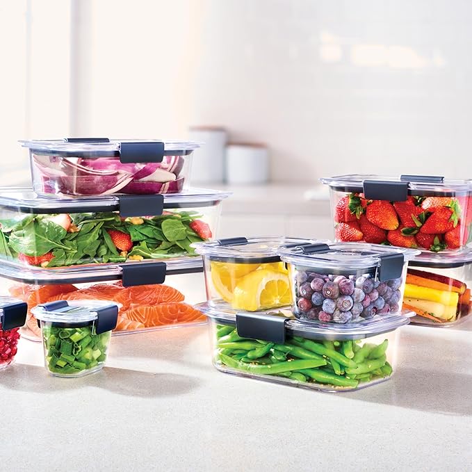 Rubbermaid Brilliance BPA Free Airtight Food Storage Containers