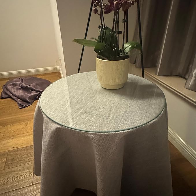 12" Round Tempered Glass Table Top