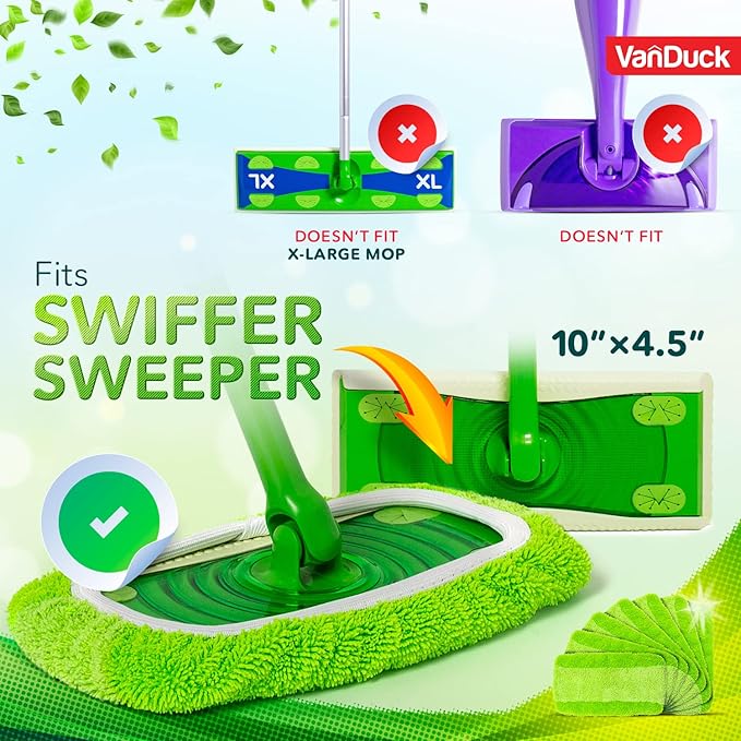 VanDuck Reusable Mop Pads Compatible