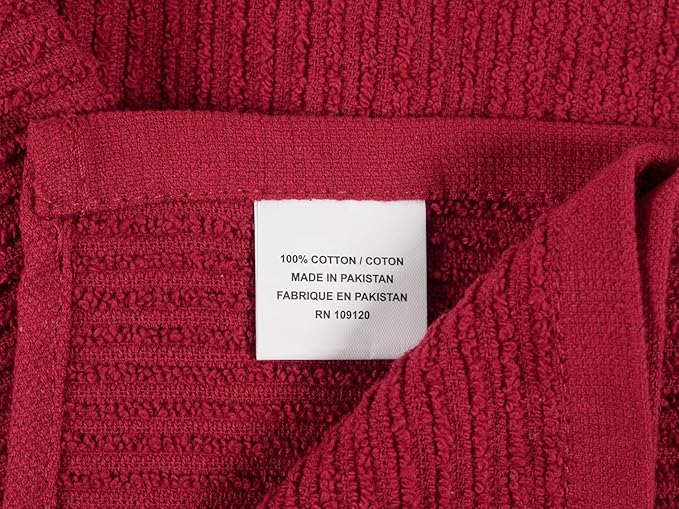 KAF Home Premium Kitchen Towels, Large 100% Cotton, Flat & Terry Absorbent Dish