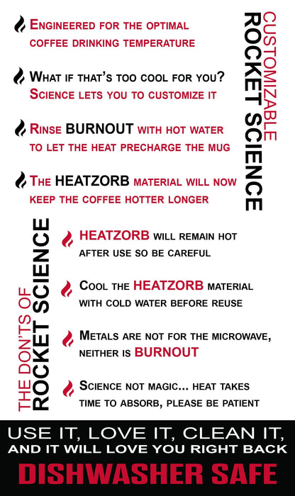 LEXO Burnout 16 oz Drink-Now Mug Bundle - Black & Red with Slide Lids, Instantly Cools Hot Coffee to Perfect Temperature