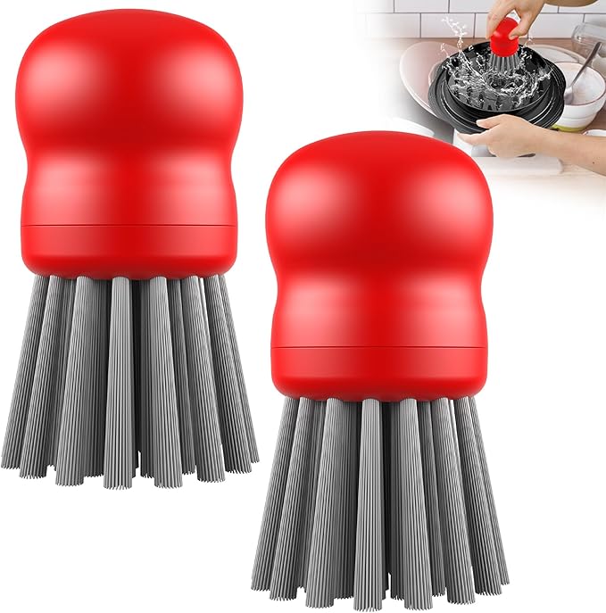 Mini Dish Brush for Cleaning Chicken Shredder, Palm Brush Dish Scrubber