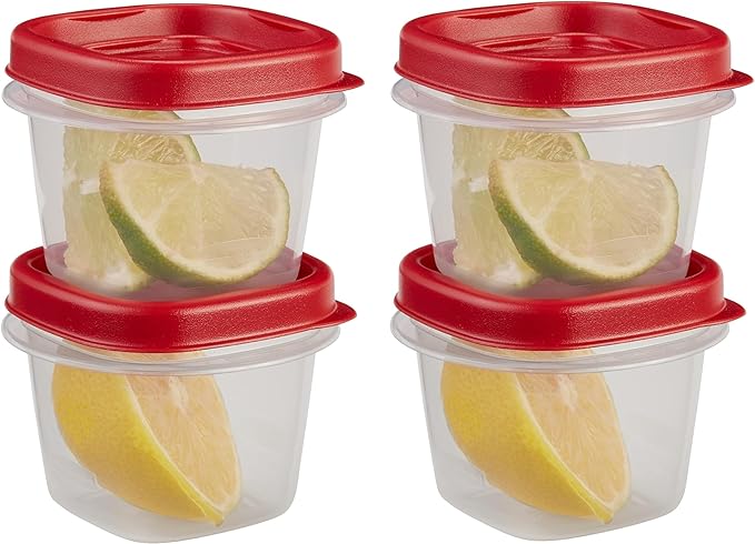 Food Storage Containers, Half Cup Food Storage Containers, 9 Peice Set