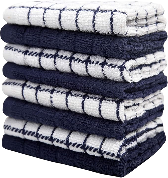 Bumble Dish Cloths | 12" x 12" | 100% Cotton Kitchen Towels | 405 GSM | Soft