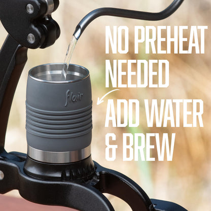 Flair 2GO: Portable, Collapsible Lever Espresso Machine for 9BAR Espresso Anywhere (Grounds Model)