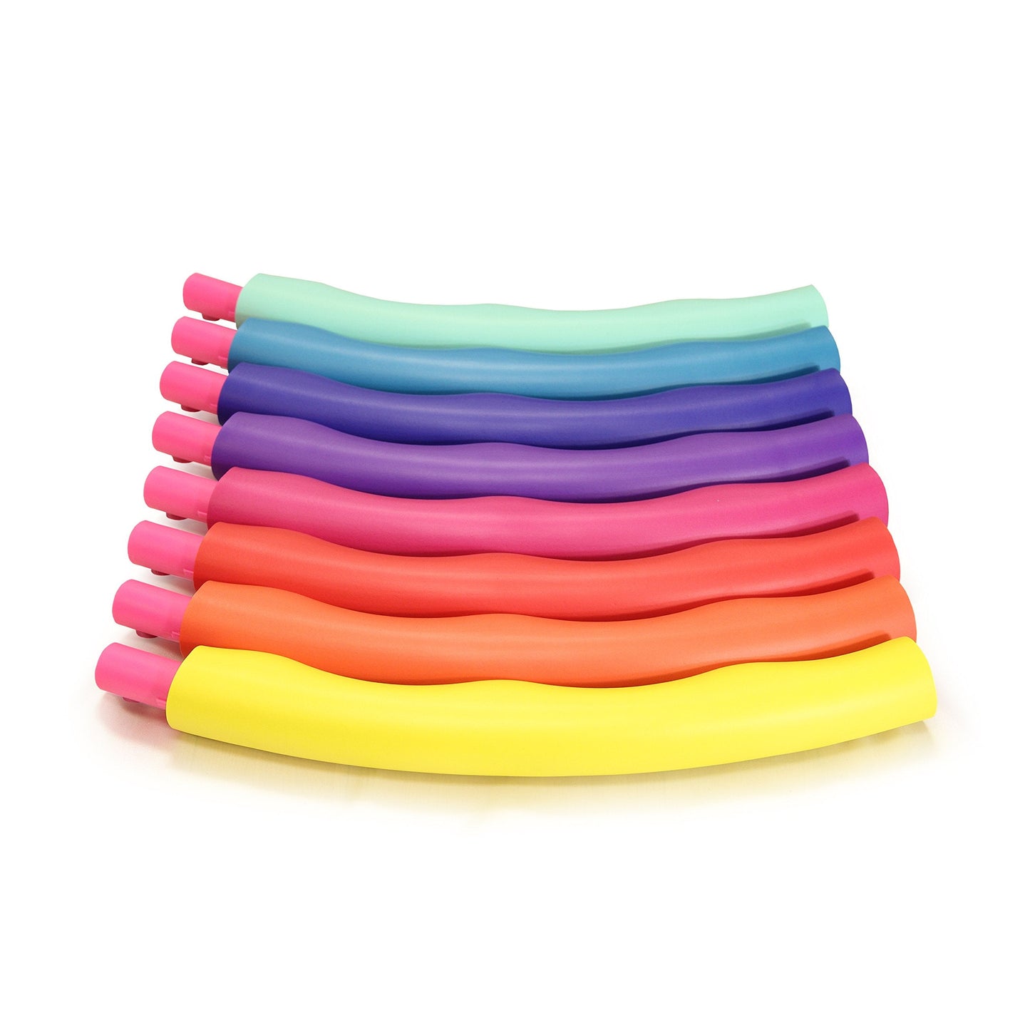 Sports Hoop Weighted Hula Hoop, ACU Hoop 5L - 4.9 lb Large, Weight Loss Fitness Workout with ridges. (Rainbow Colors)