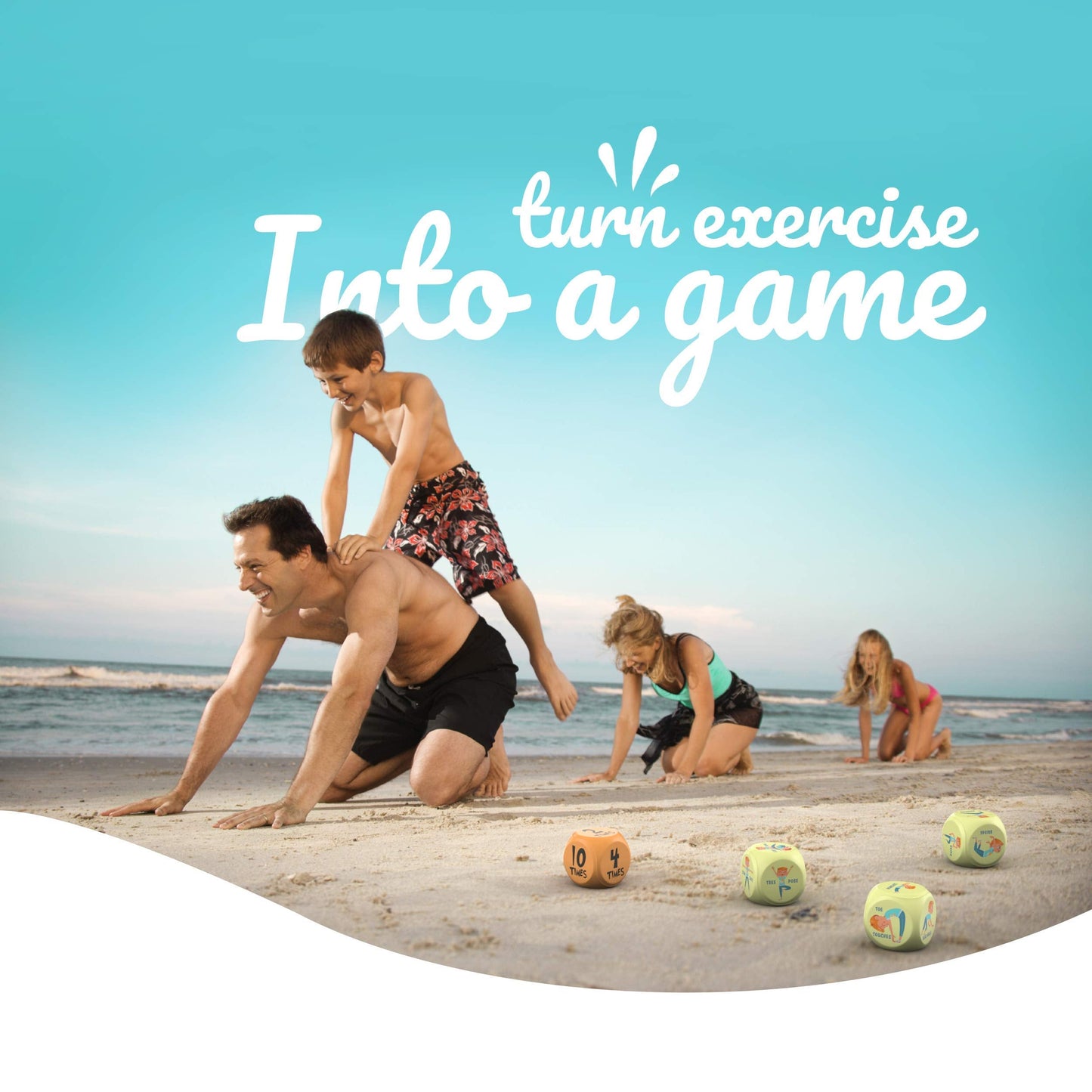 Skywin Exercise Dice, 6-Sided Foam Fitness Workout Dice for Kids Solo or Group Classes, for Home, Classroom and Physical Education Learning