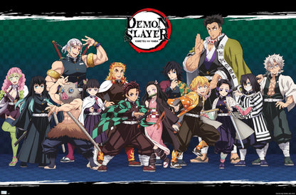 Demon Slayer - Lineup Wall Poster, 34L" x 22.4W", Unframed Version