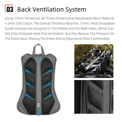 Rhinowalk Motorcycle Backpack Helmet Holder Hydration Bladder Compartment Magnetic Fastening Buckle MOLLE System Rain Cover – Multi-Purpose Sports Backpack for Cycling, Hiking, Running, Camping