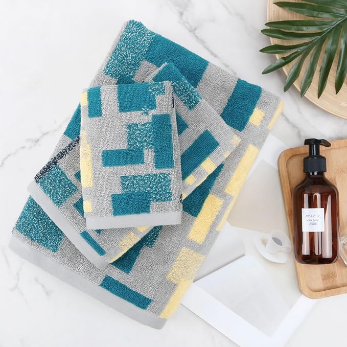 SEMAXE Bathroom Towel, 100% Cotton Bath Towel