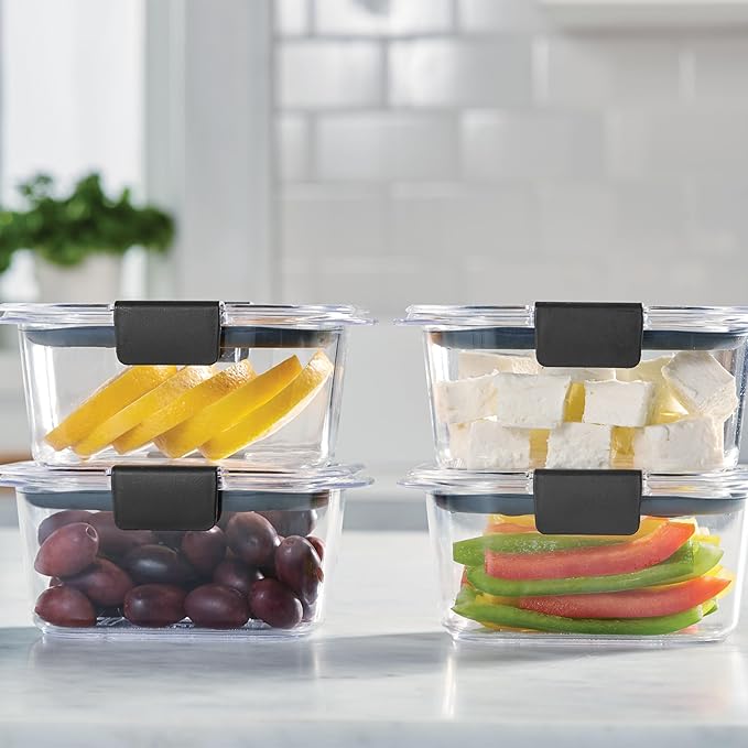 Rubbermaid Brilliance BPA Free Airtight Food Storage Containers