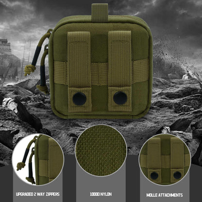 Small Admin Pouch Molle, Tactical Mini Utility Tool EDC Waist Belt Pouches Bag for Vest Backpack