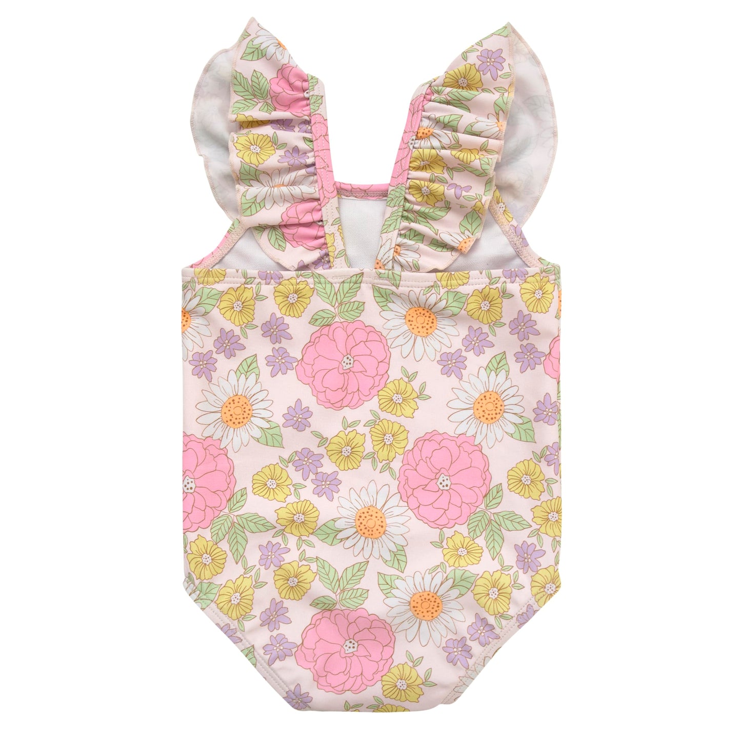 Gerber Girls' Standard One-Piece Swimsuit, Retro Floral