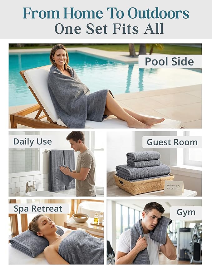 Casa Platino Premium Cotton Towels Set