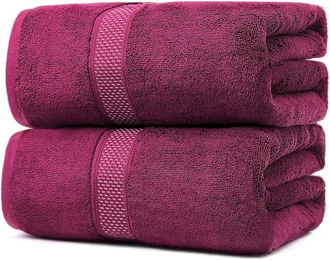 Fluffy Cotton Bath Towels Set650GSM, 2-Piece Set, Thickened and Enlarged