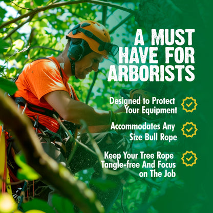 FORESTER Large Arborist Rope Bag - Bucket Style Storage Bag | Arborist Equipment | Tree Climbing Gear | Heavy Duty Nylon Gear Bag with Handles