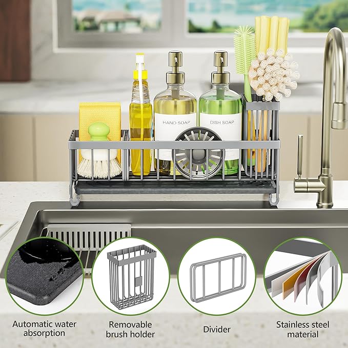 Cisily Extra Large Sink Caddy Organizer