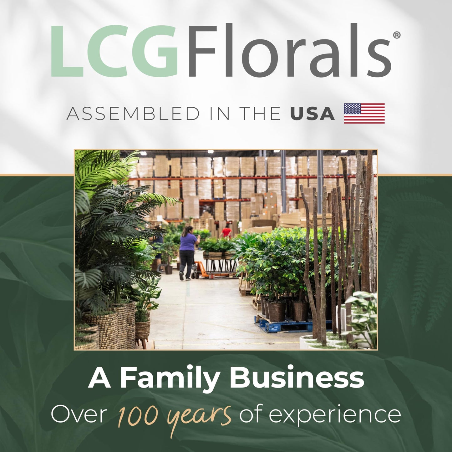 LCG Florals 4ft Ficus Tree in Black Metal Pot with Real-Wood Trunk - Indoor and Outdoor Faux Plants for Patio, Living Rooms, Offices & Outdoor Spaces