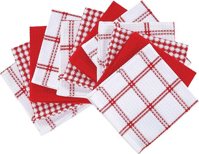 T-Fal Premium Waffle Dish Cloths: Highly Absorbent, Super Soft Long Lasting