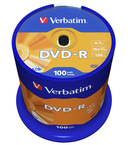 Verbatim DVD-R 16 x 4.7 GB TARRINA 100 pieces 43549 (4)
