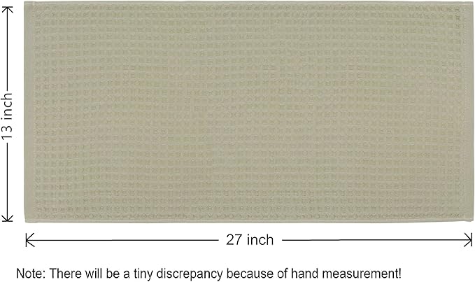 Mia's Dream Premium Cotton Waffle Bathroom Towel Set, 3 Pack Quick Drying