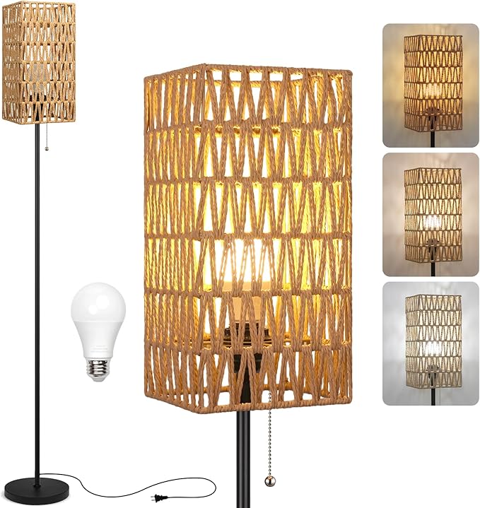 Ruiever Floor Lamp for Living Room, Farmhouse Floor lamp, Modern Standing lamp