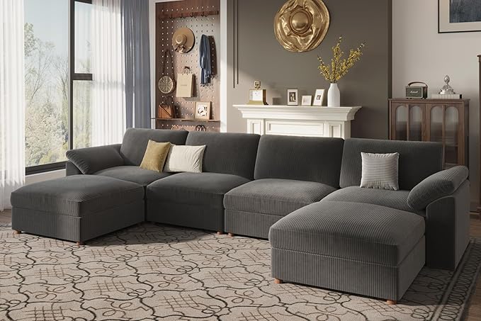 EASE MOOSE Modular Sectional Sofa, Oversized U Shape Sectional Couch