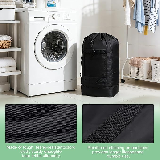 Backpack Laundry Bag, Large Travel Laundry Bags