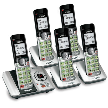 VTech CS6719-2 2-Handset Cordless Phone with Caller ID/Call Waiting, Handset Intercom & Backlit Display/Keypad, Silver