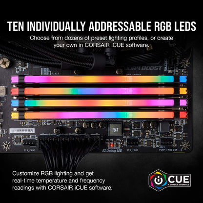Corsair VENGEANCE RGB PRO DDR4 RAM 32GB (2x16GB) 3600MHz CL18 AMD Ryzen iCUE Compatible Computer Memory - Black (CMW32GX4M2Z3600C18)