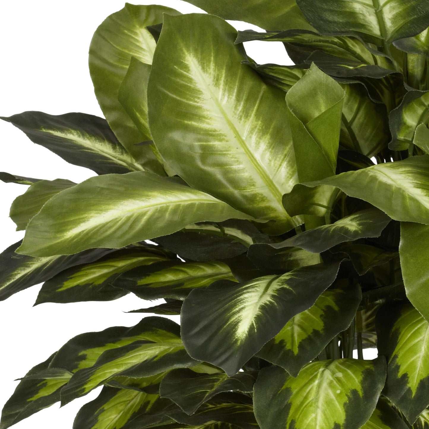 Nearly Natural 24in Dieffenbachia Artificial Plant, Faux Greenery with Decorative Planter for Indoor Home Office Decor, Low Maintenance